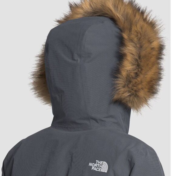 The North Face Arctic Insulated Parka in Vanadis Gray with Faux Fur Trim - Picture 5 of 10